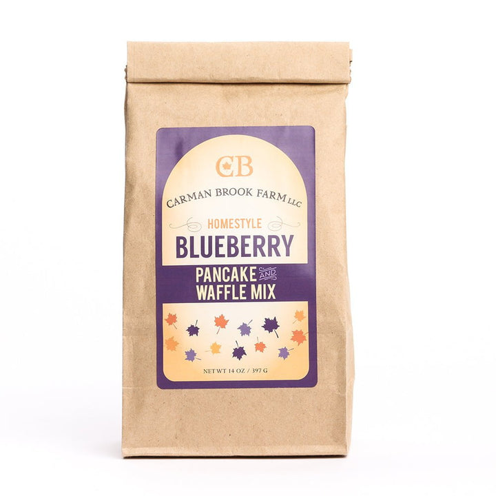 Add Carman Brook Farm blueberry pancake mix to your gift box.