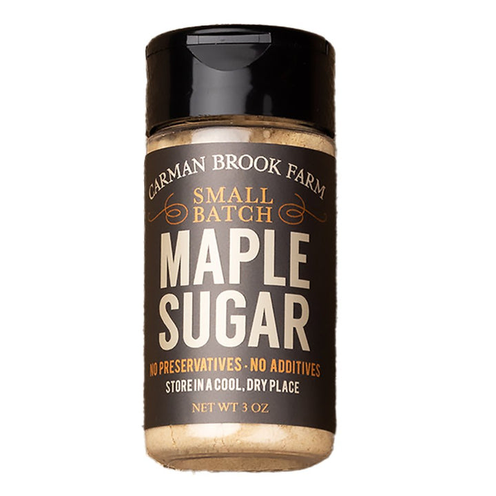 Shaker of maple brown sugar.